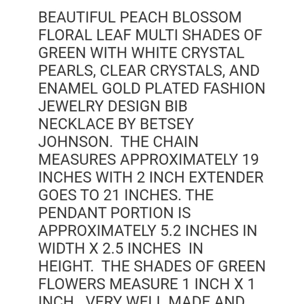 New green flowers necklace - Picture 8 of 8
